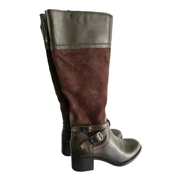 Franco Sarto Suede Leather Brown Boot - Picture 4 of 8